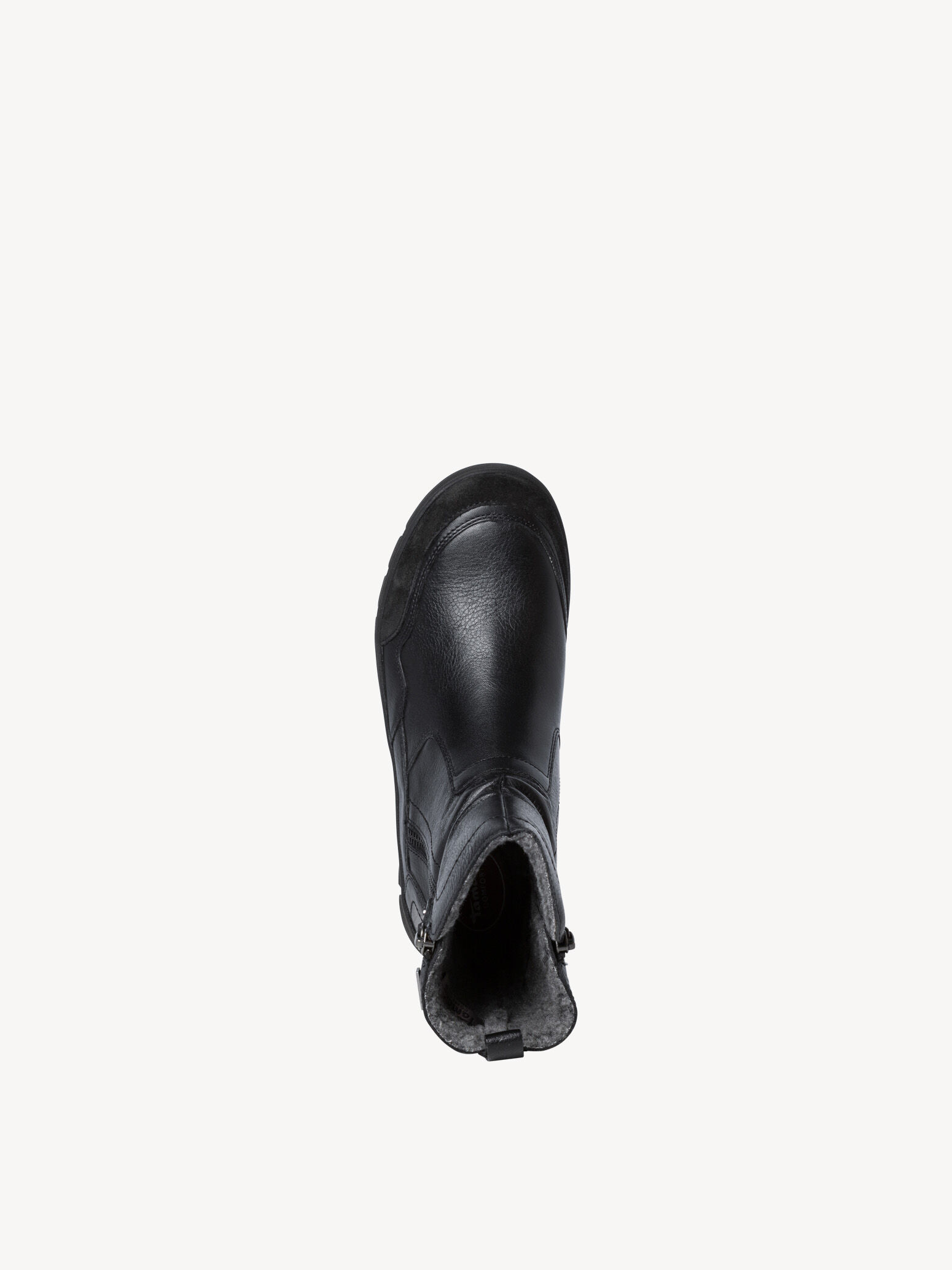 Bottine en cuir - noir