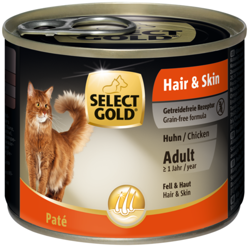 SELECT GOLD Nassfutter SELECT GOLD Hair & Skin Adult 24x200 g
