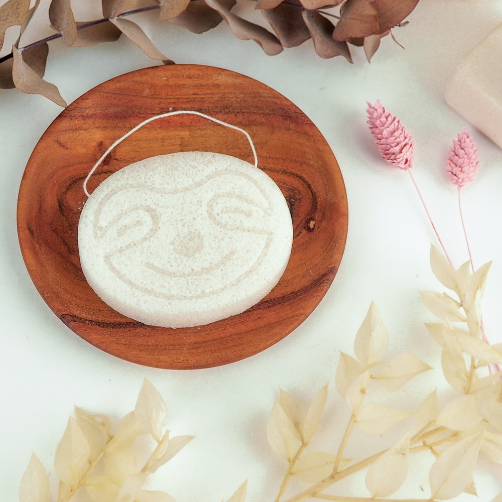 feel natural Eponge Konjac Visage Naturelle - Paresseux Accessoire Visage