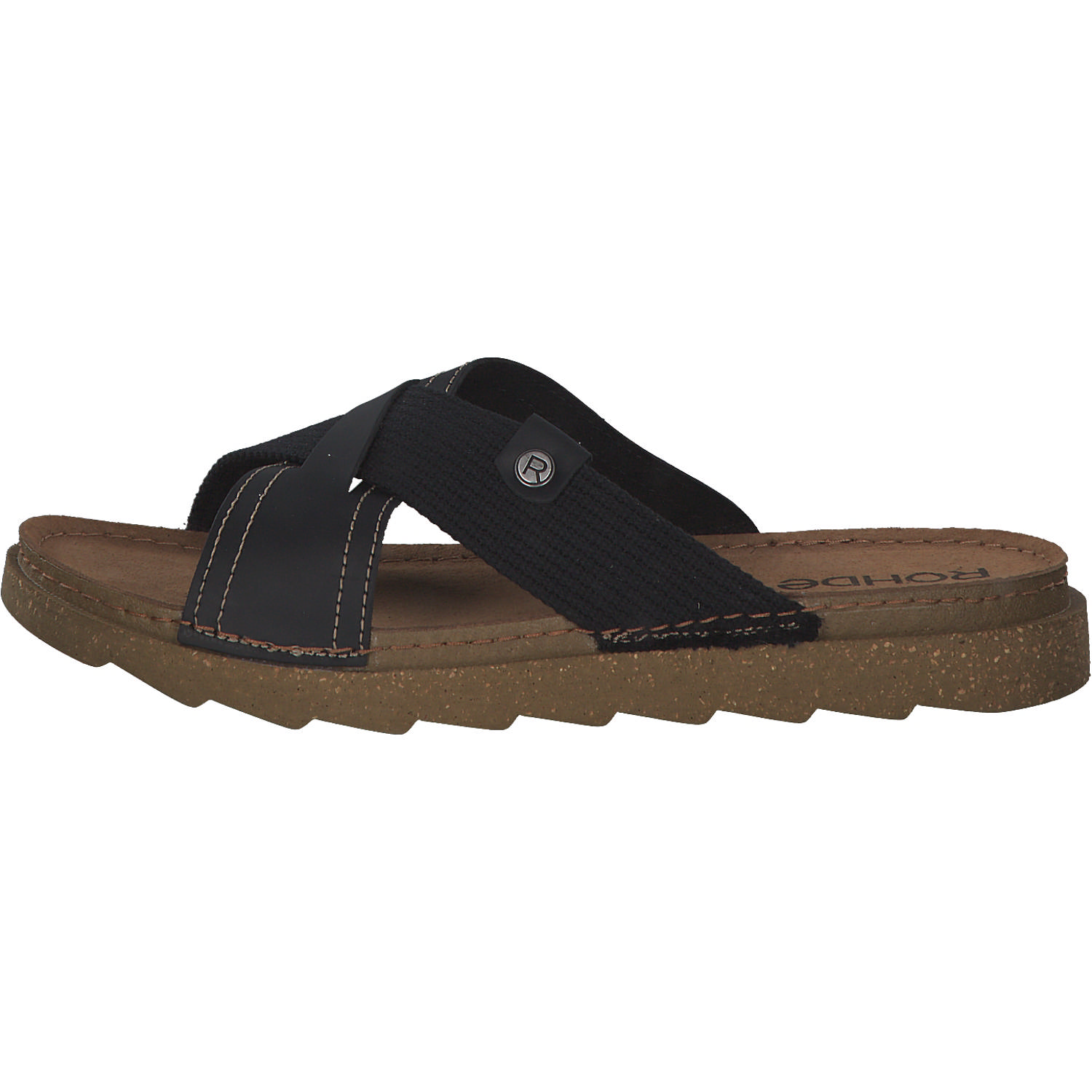 Rohde 5976, Pantoletten & Badeschuhe, Herren, Schwarz