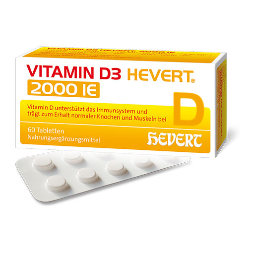 VITAMIN D3 HEVERT 2000 I.E. Tabletten  60 St  Tabletten