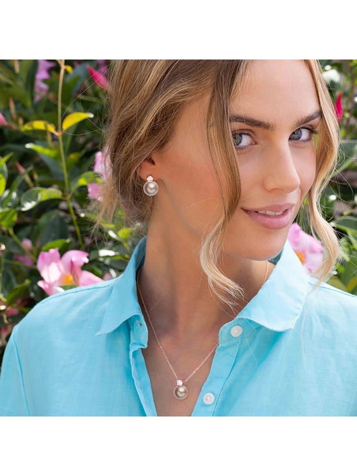 U.S. Polo Assn. 2tlg. Schmuckset: Rosévergold. Halskette und Ohrstecker günstig kaufen onesize