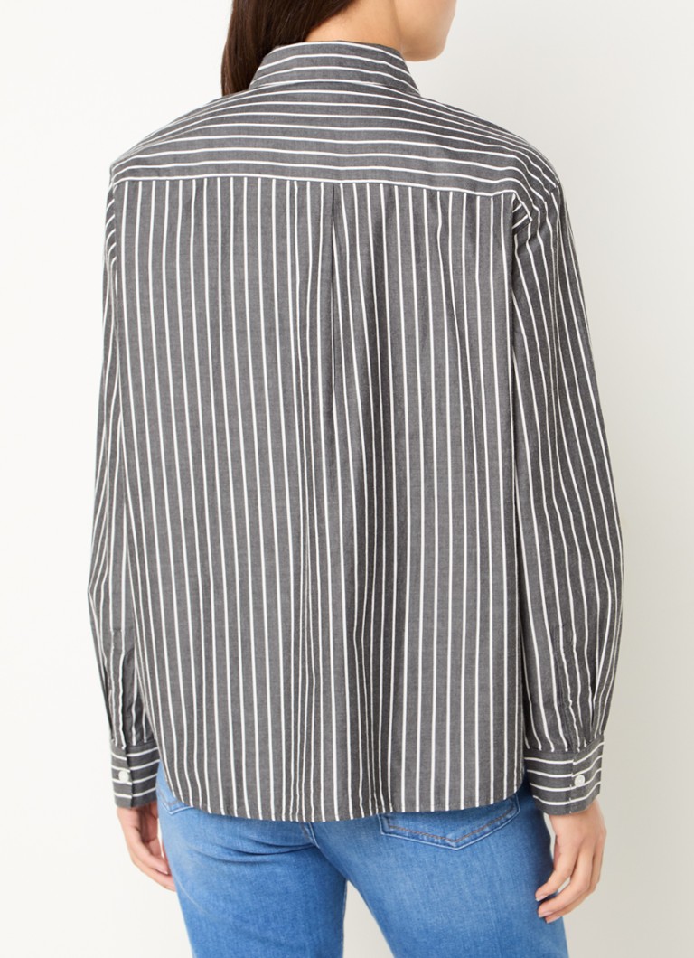 Marc O'Polo Denim Blouse made of organic cotton with a stripe print