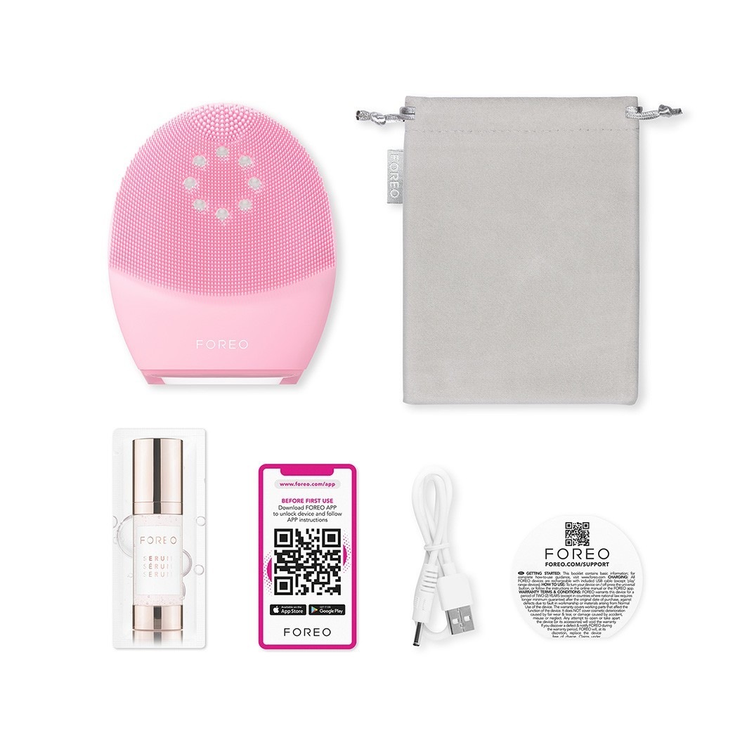 4 plus normal skin Thermo-Gesichtsreinigungsgerät mit NIR. rotem LED-Licht und Mikrostrom