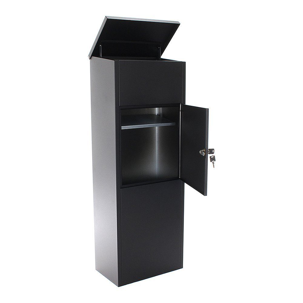 Profirst Paketbriefkasten Profirst Mail PM 1100 Stand Paketbriefkasten Schwarz