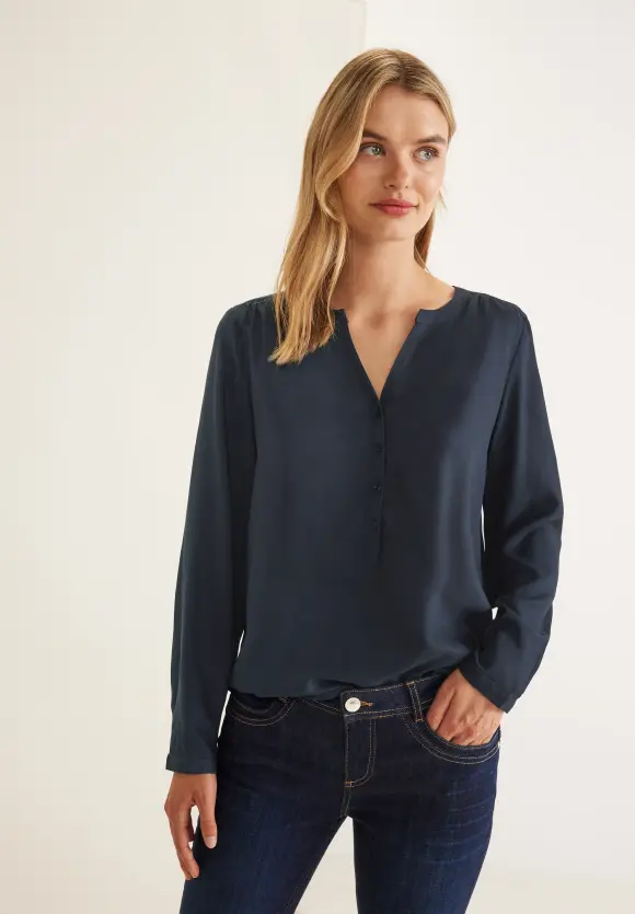 Street One Bluse in Unifarbe