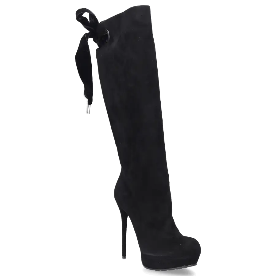 Alexander McQueen - Stiefel WHAA0 Wildleder - schwarz