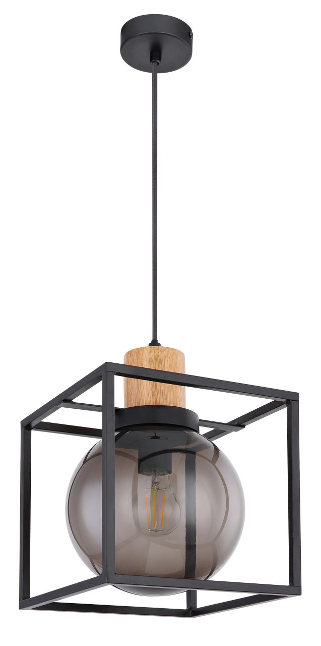 Globo Lighting - HILKO - Hängeleuchte Metall schwarz matt, 1x E27 LED
