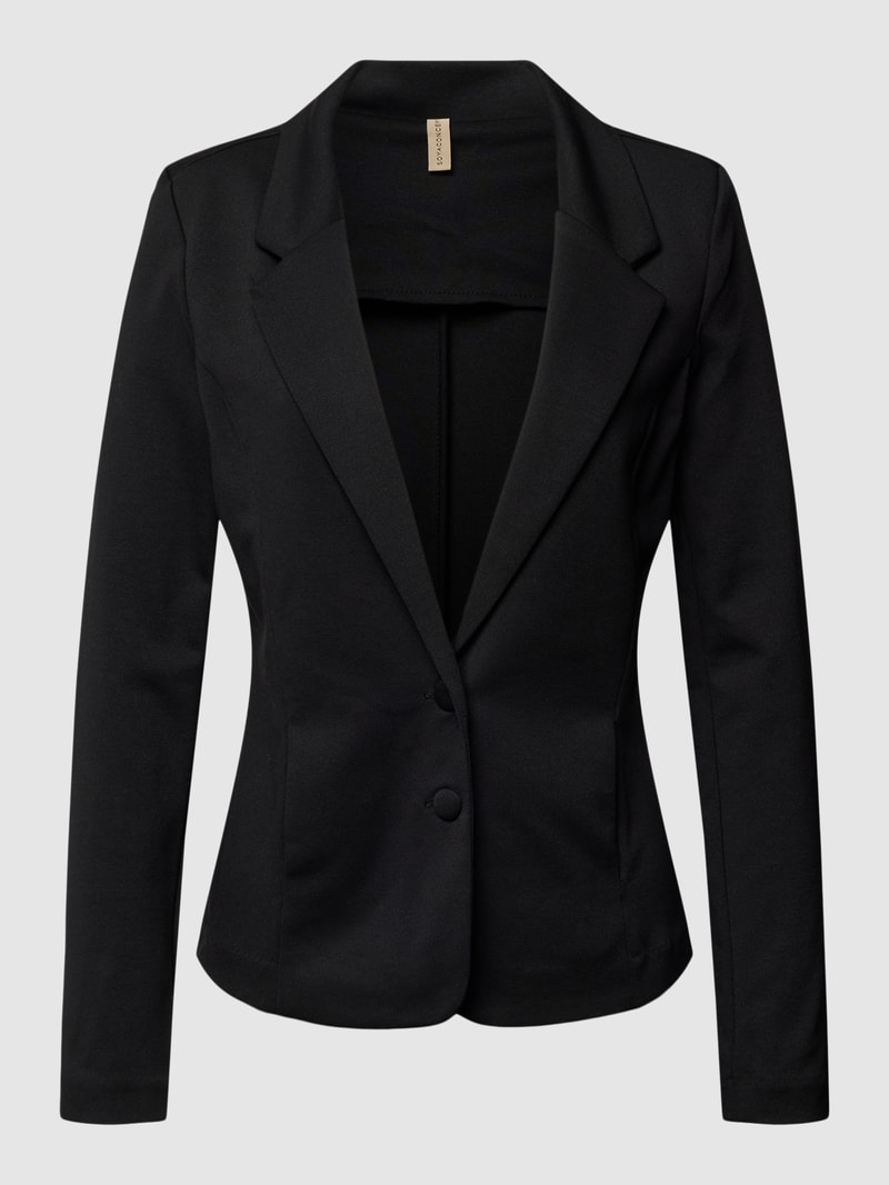 Blazer mit seitlichen Eingrifftaschen Modell 'Daniela' in schwarz