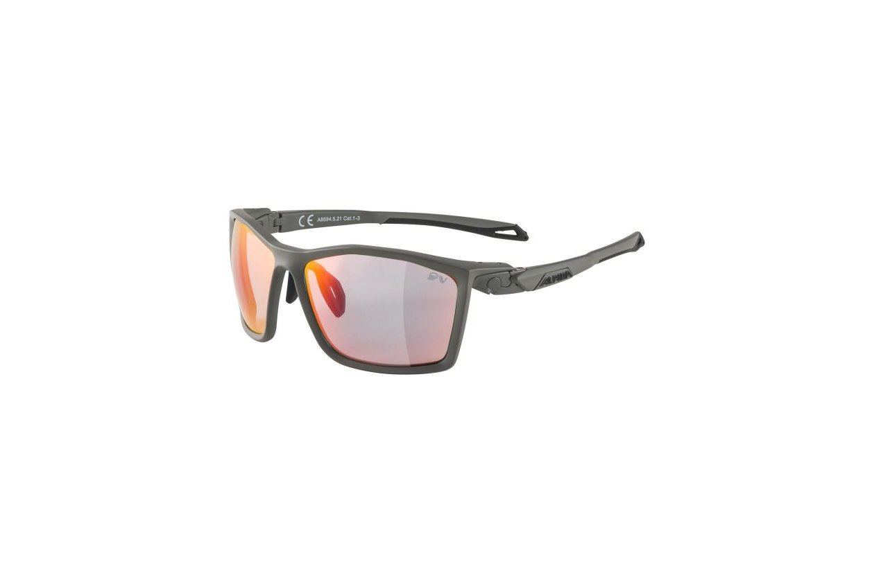 Alpina Twist Five QV moon grey matt / rainbow mirror lens