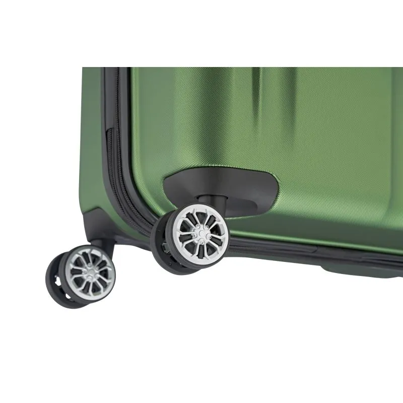 Travelite CITY Trolley S (55cm) mit 4 Rollen (erweiterbar) - Grün