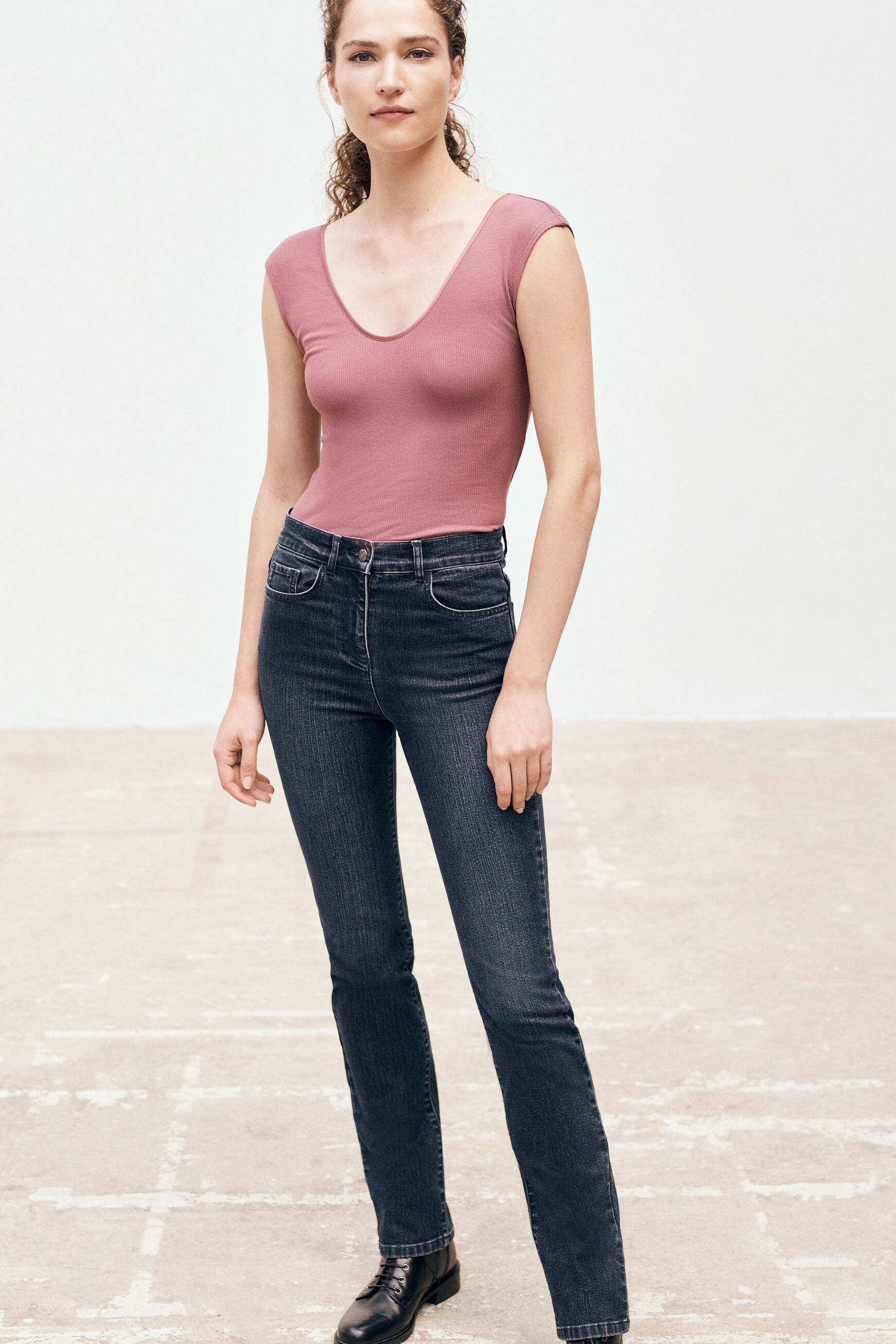 t-shirt nelson vieux rose femme