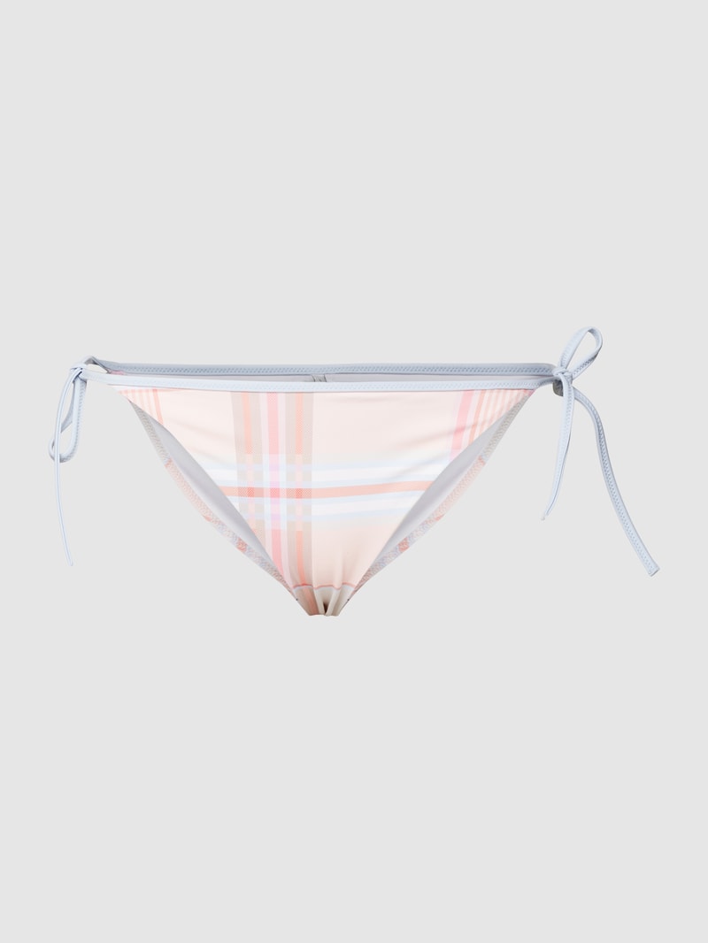 Bikini-Hose mit Karomuster in rosa