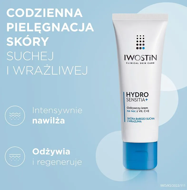 Iwostin Hydro Sensitia noćna krema s vitaminima C i E