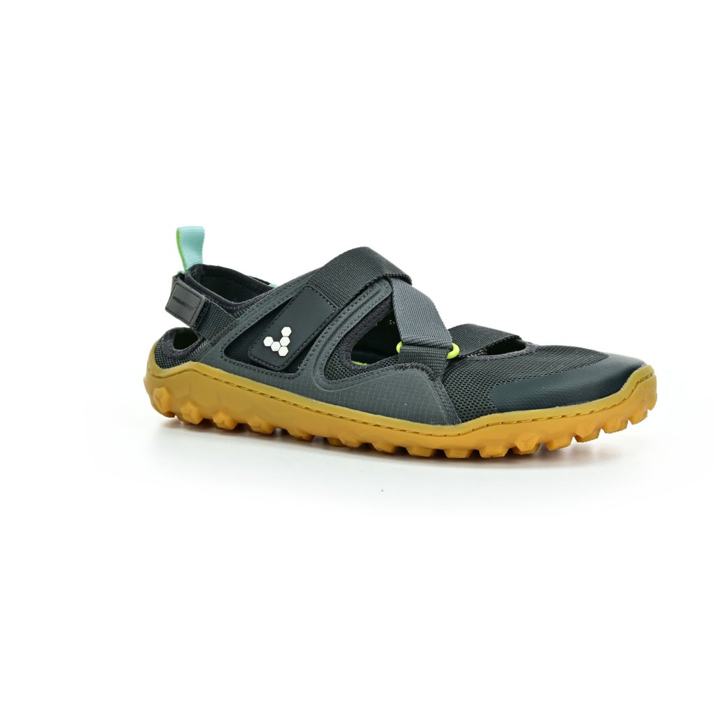 Vivobarefoot Tracker Sandal M Charcoal/Gum Textile Barfußsandalen