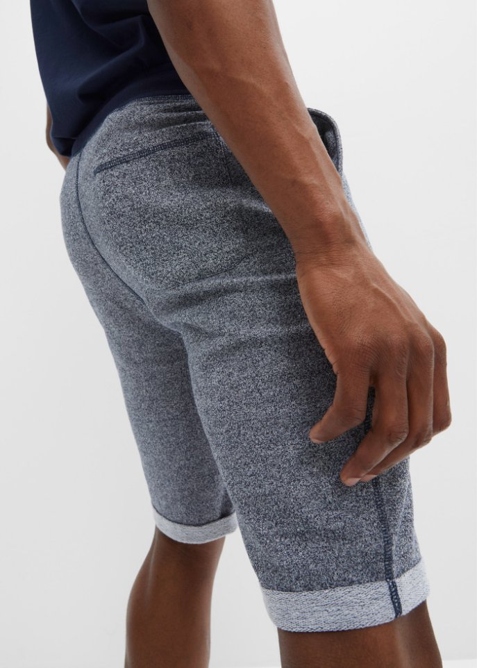 Sweat-Shorts in Denim-Optik