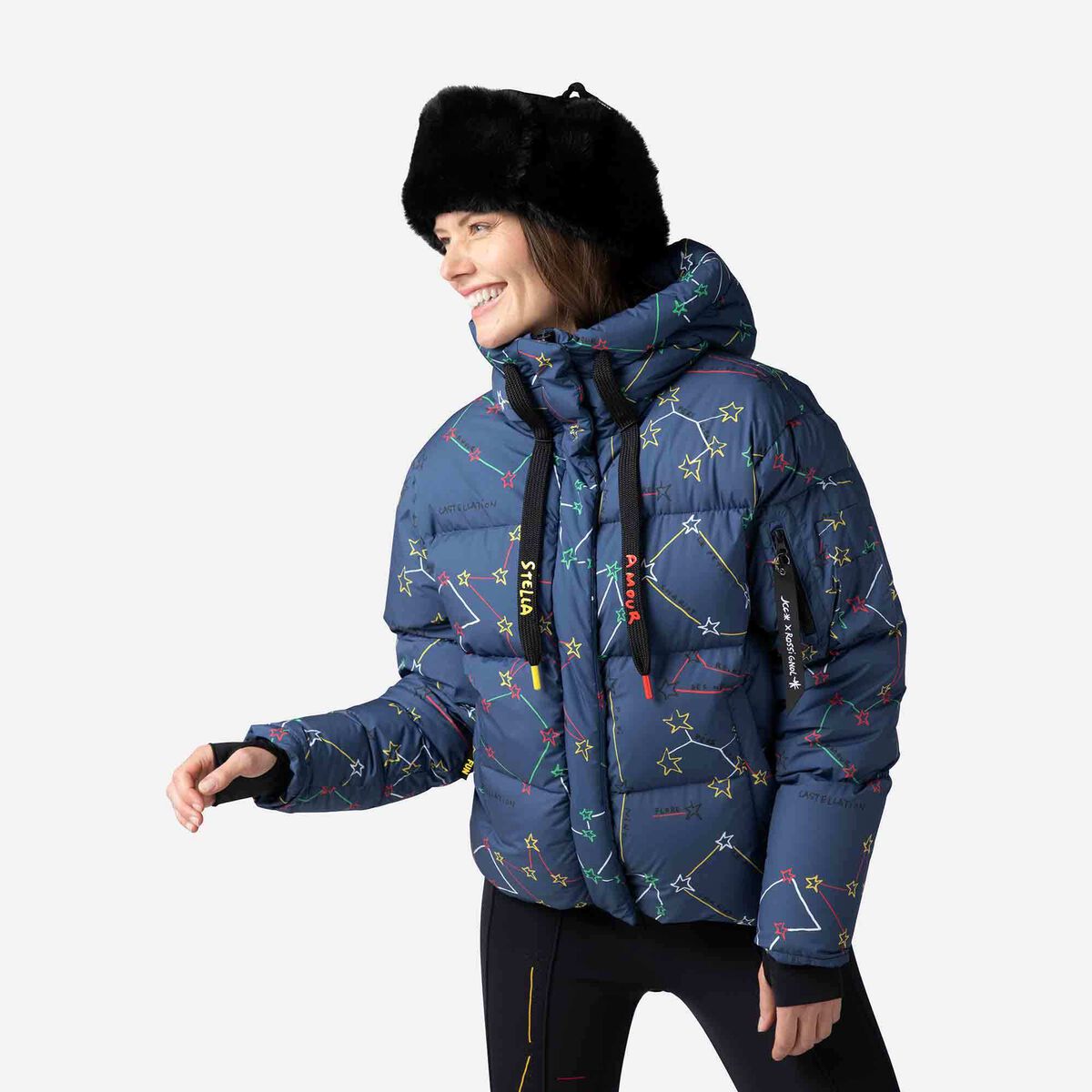 JCC Modul Printed Down Bomberjacke für Damen