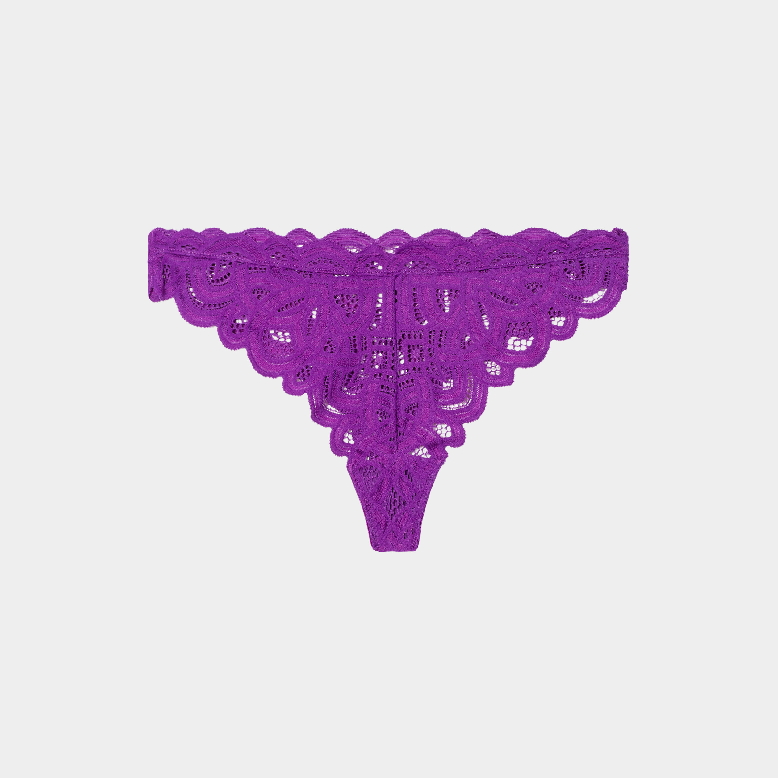 Tanga en dentelle violet femme | La Halle