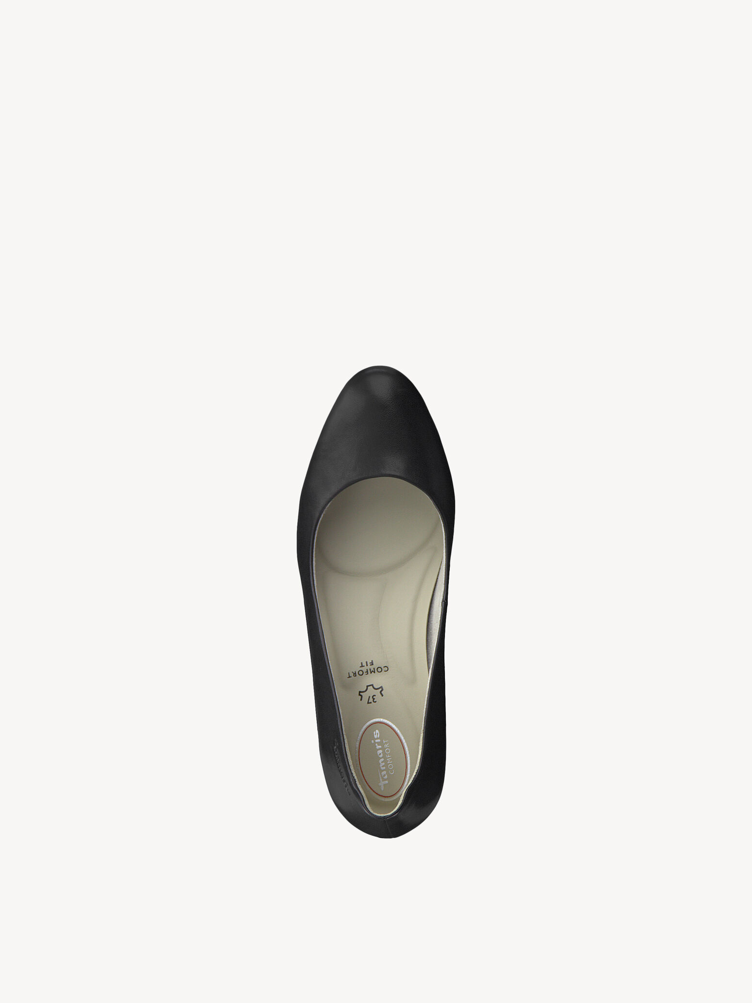 Escarpin en cuir - noir