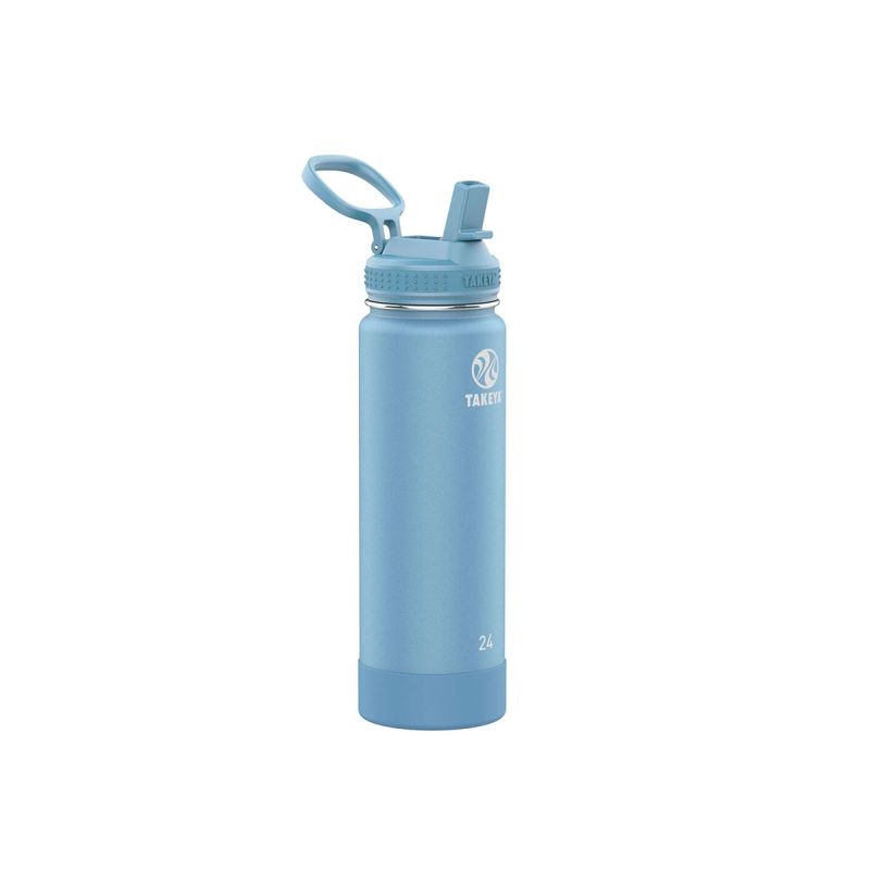 Takeya Actives Straw Insulated Bottle 24oz \/ 700ml Blustone (51237)