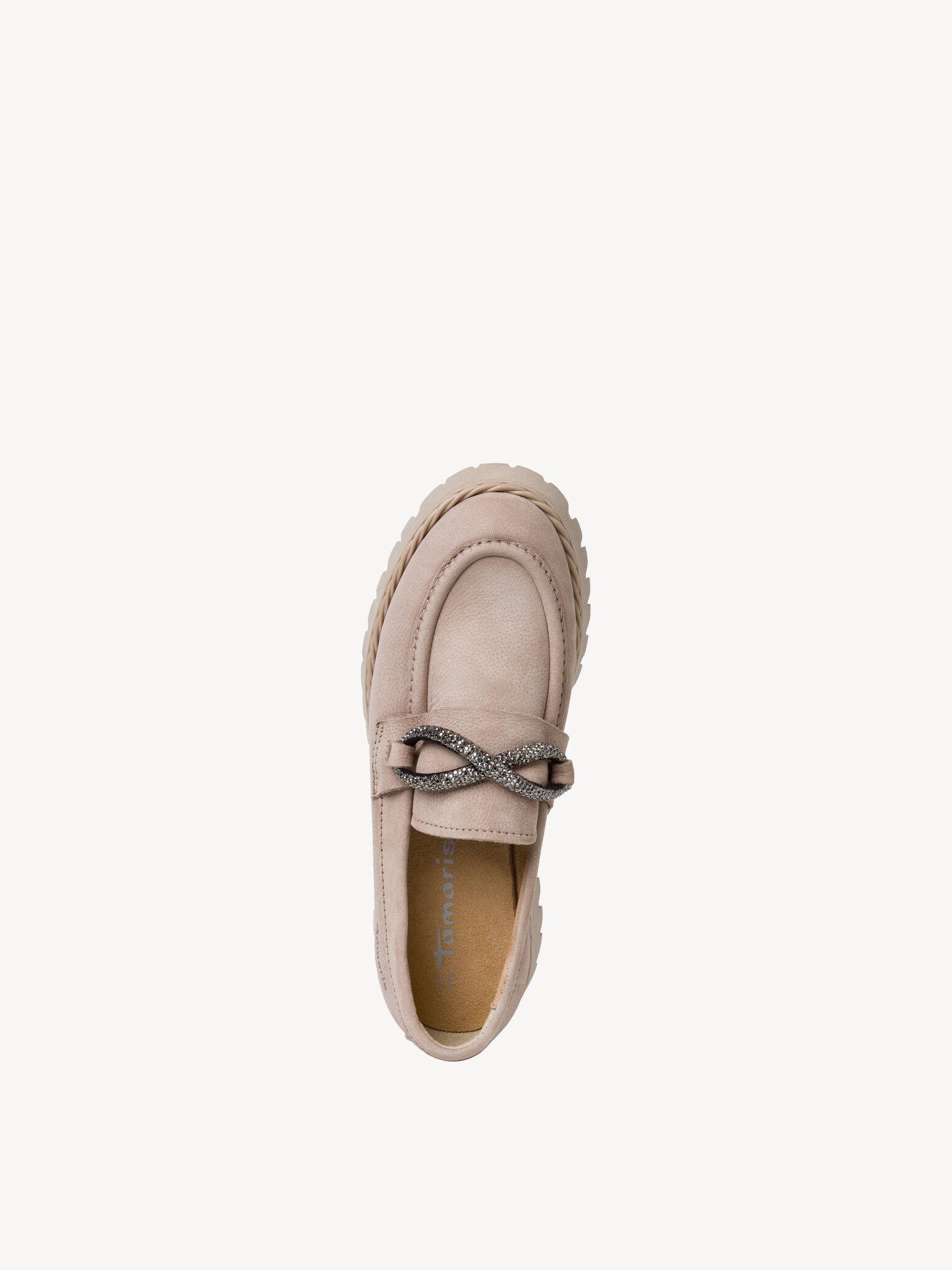 Slipper en cuir - beige