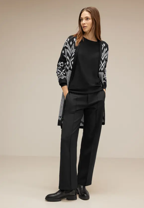 Street One Offener Cardigan mit Muster
