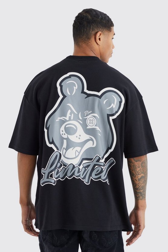 Oversize T-Shirt mit Bear Print