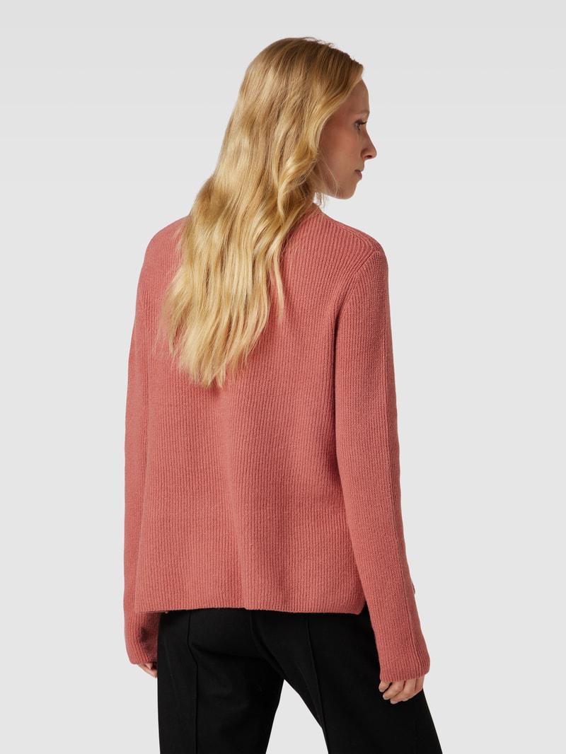 Strickpullover mit Turtleneck in altrosa