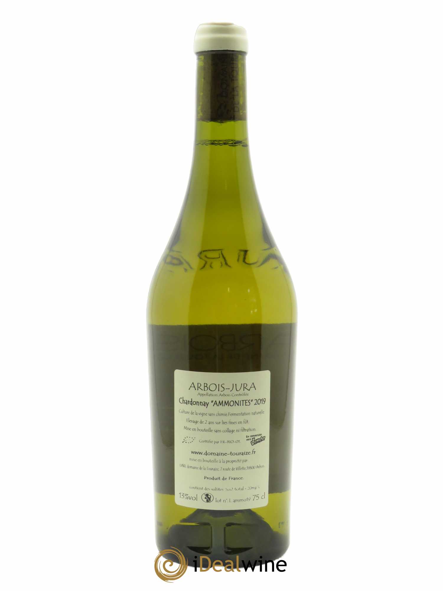 Arbois Chardonnay Ammonites Domaine de la Touraize  2019 - Lot de 1 Bouteille