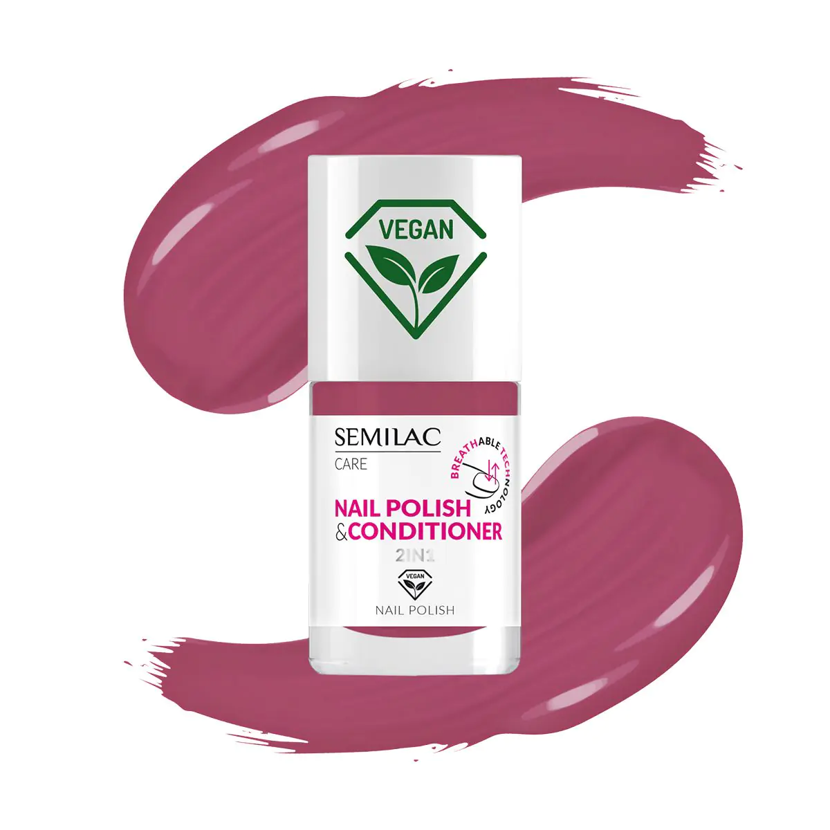 Semilac Classic Βερνίκι Νυχιών με Conditioner 2σε1 Αναπνέουσα Τεχνολογία 028 7ml