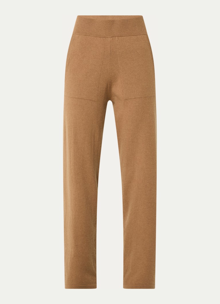 MaxMara Ghiro high waist loose fit trousers in cashmere blend