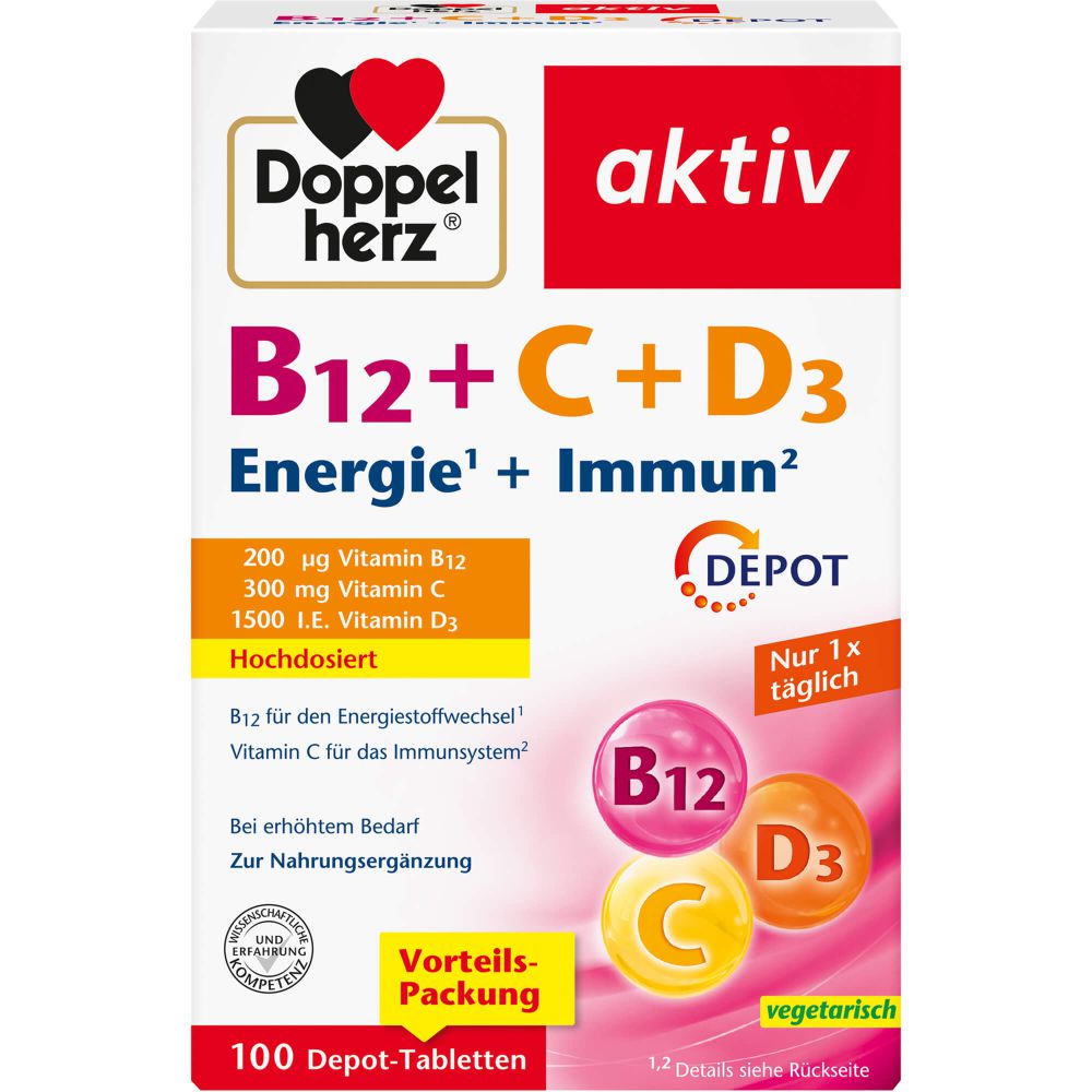 B12+C+D3 Depot aktiv Tabletten