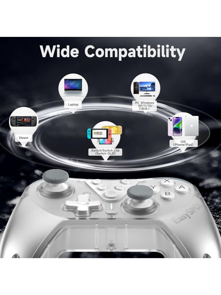 Almina Switch Pro Controller, kabelloser Switch-Controller in Weiß günstig kaufen onesize