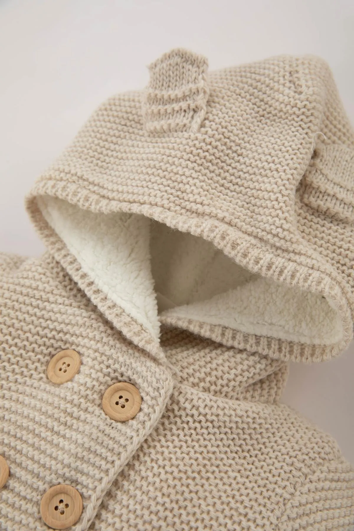 DeFacto  Baby-Strickjacke mit Kapuze für Mädchen