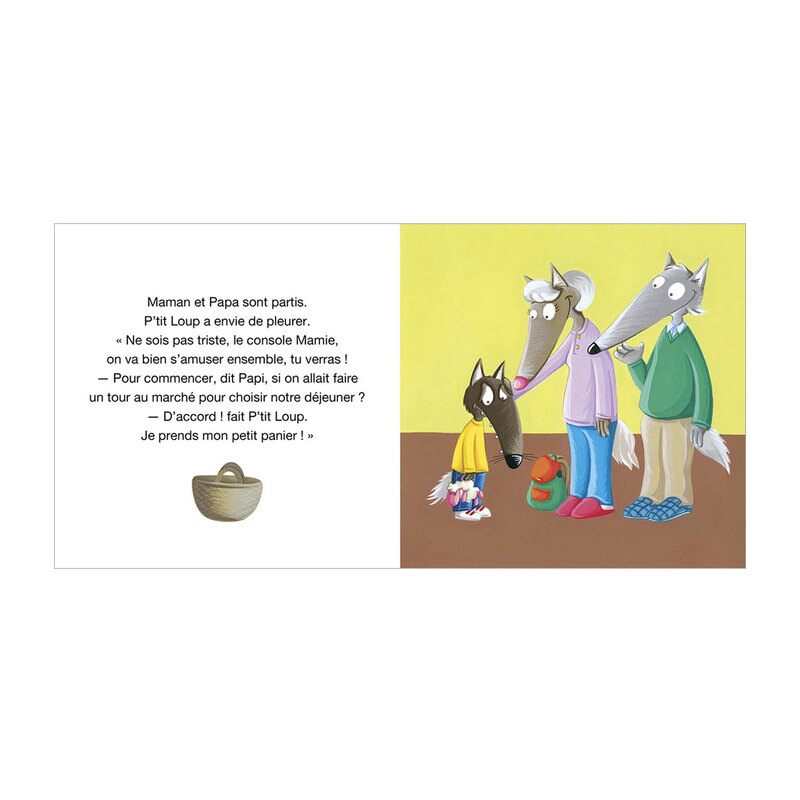 Livre p'tit loup va chez papi et mamie - Auzou