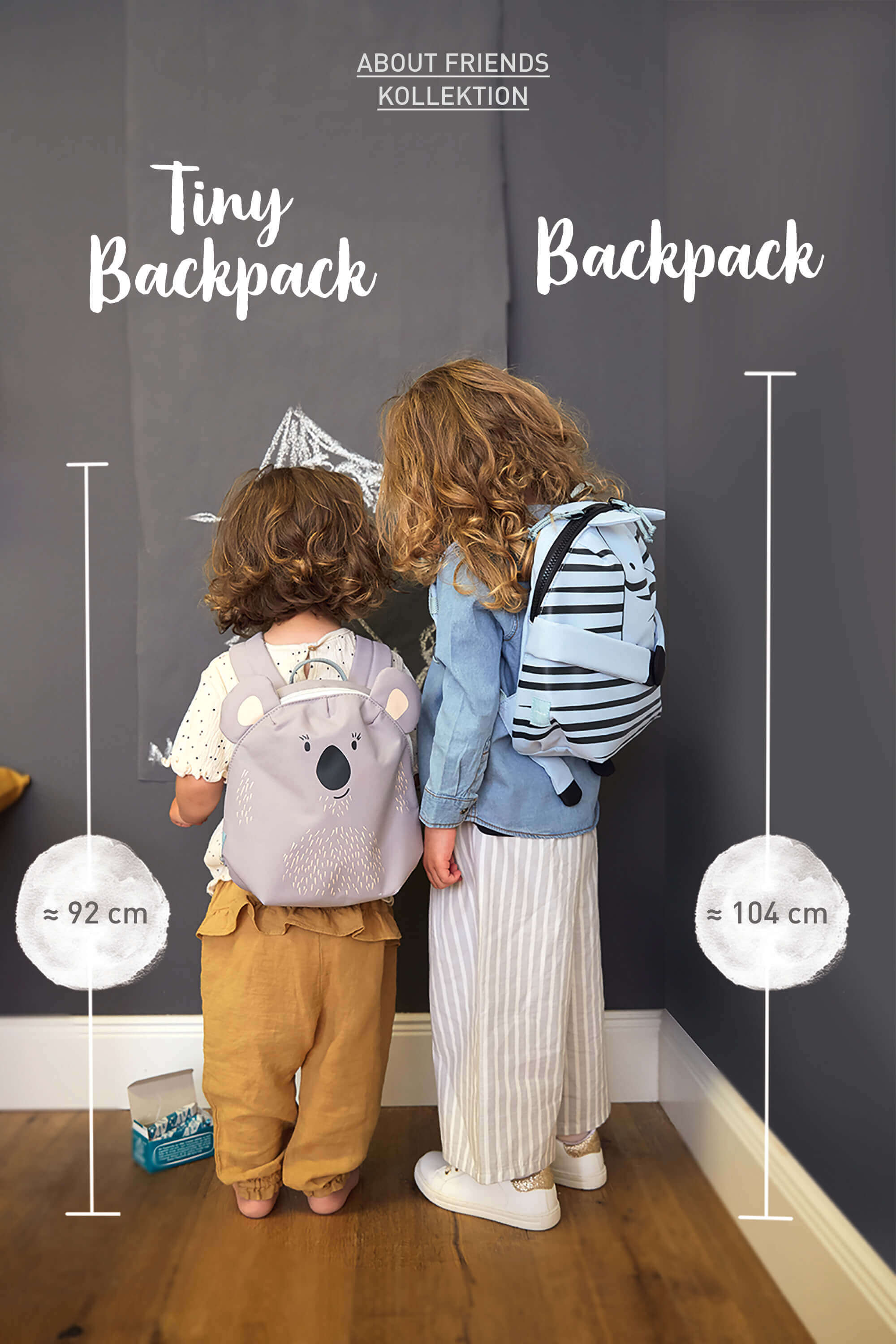 Kindergartenrucksack Tiny - Koala, Grau