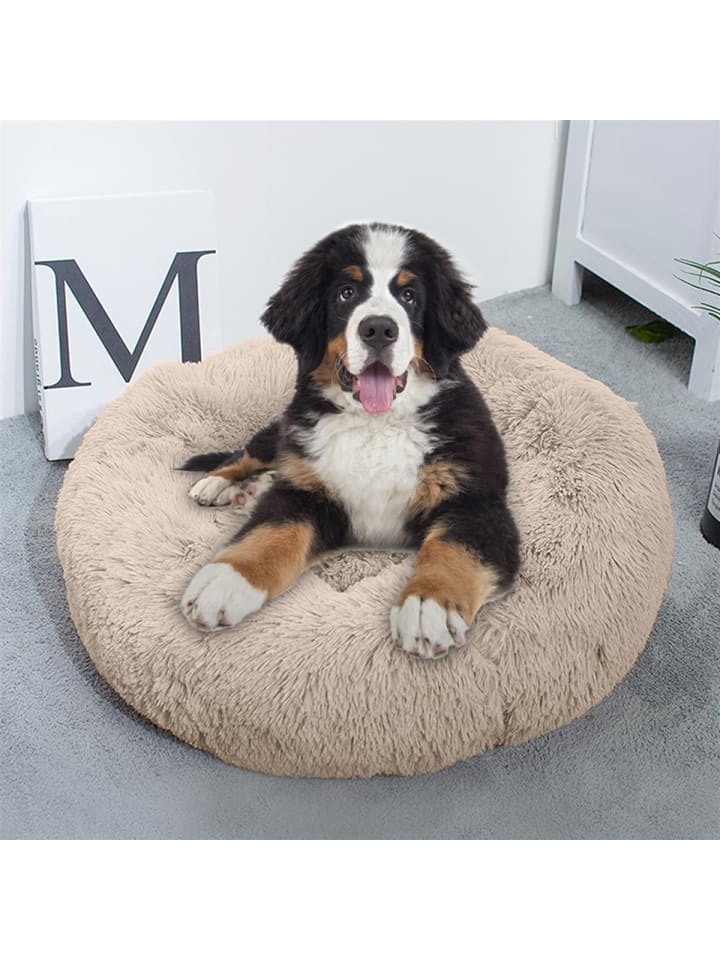 Intirilife Hundebett Katzenbett in Beige 80cm günstig kaufen 80 cm