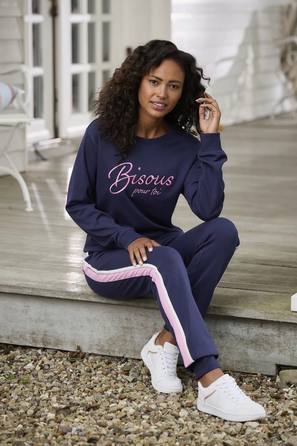 Vivance  Jogginghose - Blau - Relaxed