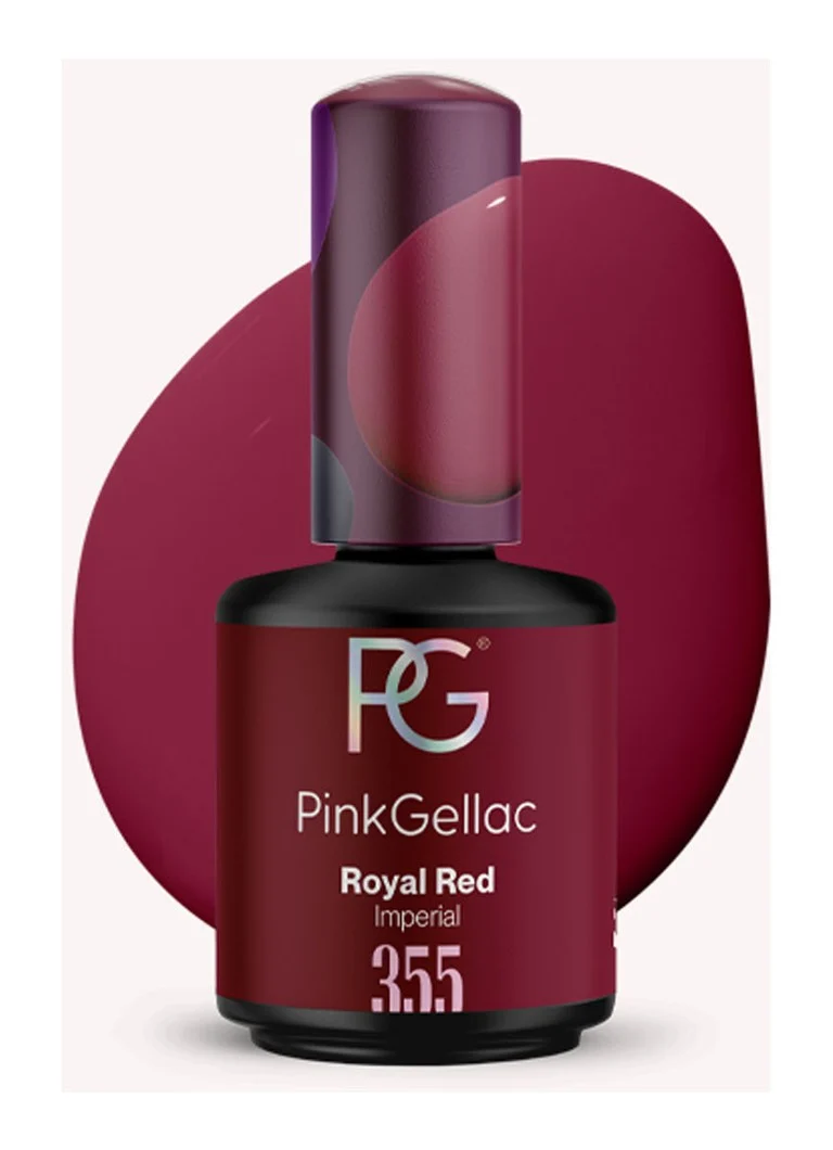 Smalto per unghie in gel rosa Gellac 355 Rosso Reale
