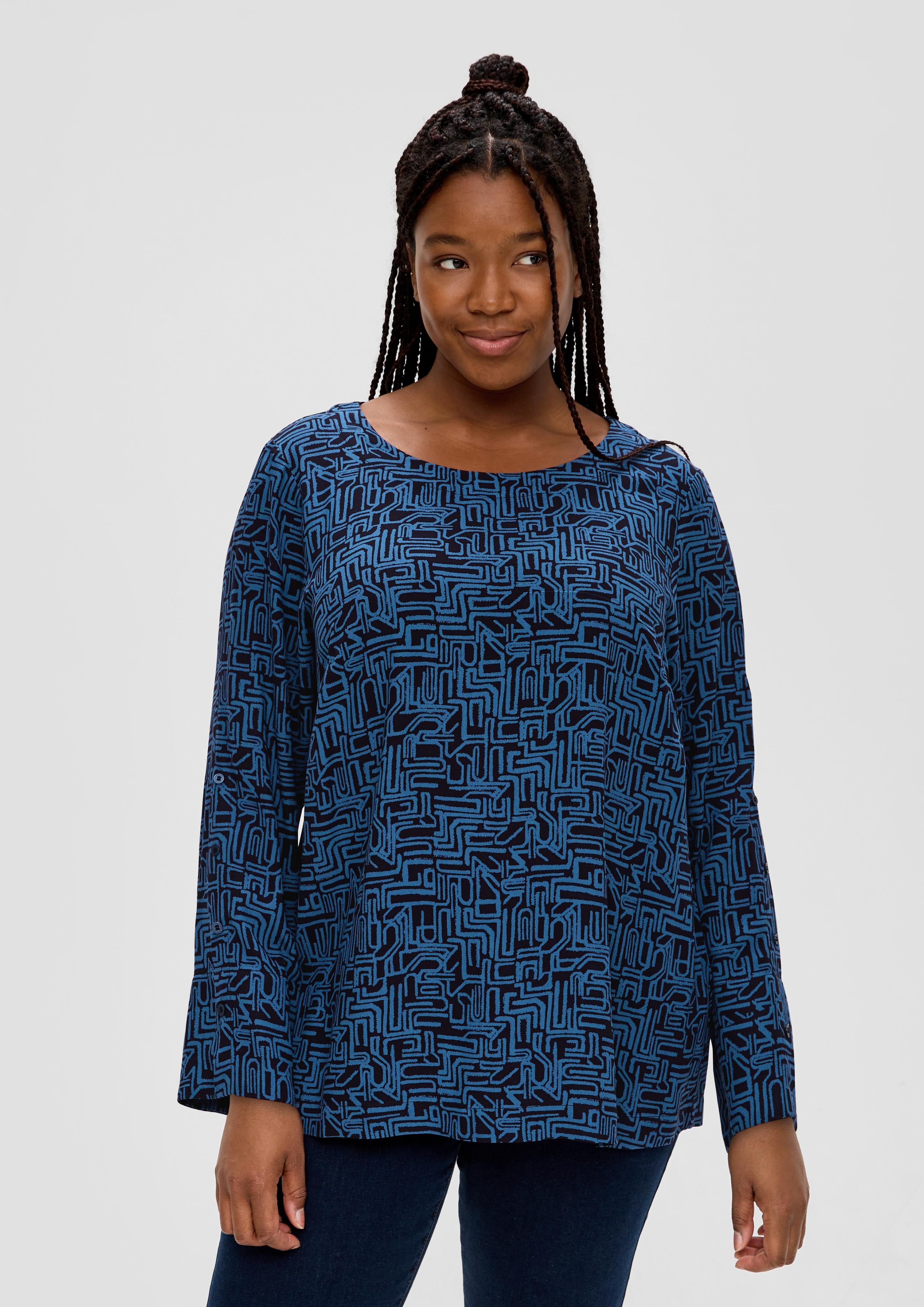 Crêpe-Bluse aus Viskose  2136431-59A1