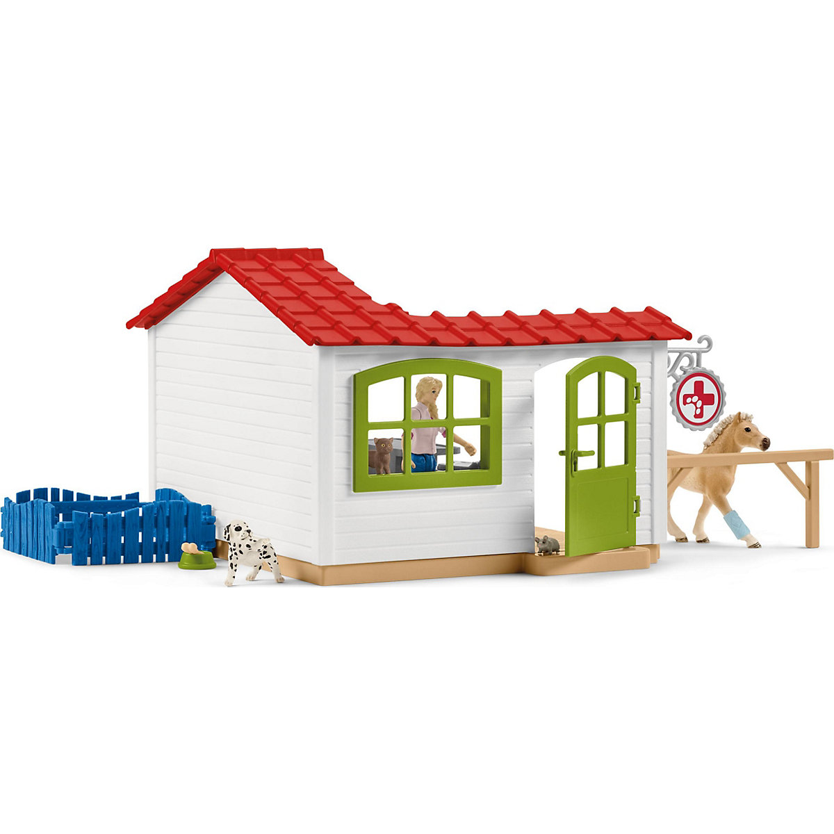 Schleich Farm World 42502 Tierarzt-Praxis mit Haustieren