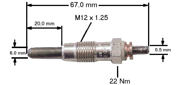 Glühkerze GLP010, 1 Stück - ATU