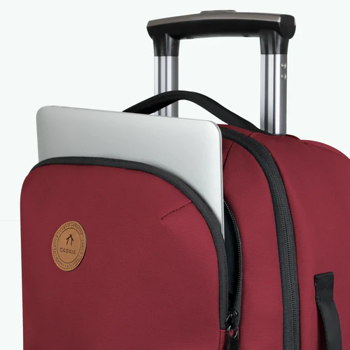 Sibiu XS 2-wheel soft suitcase, burgundy