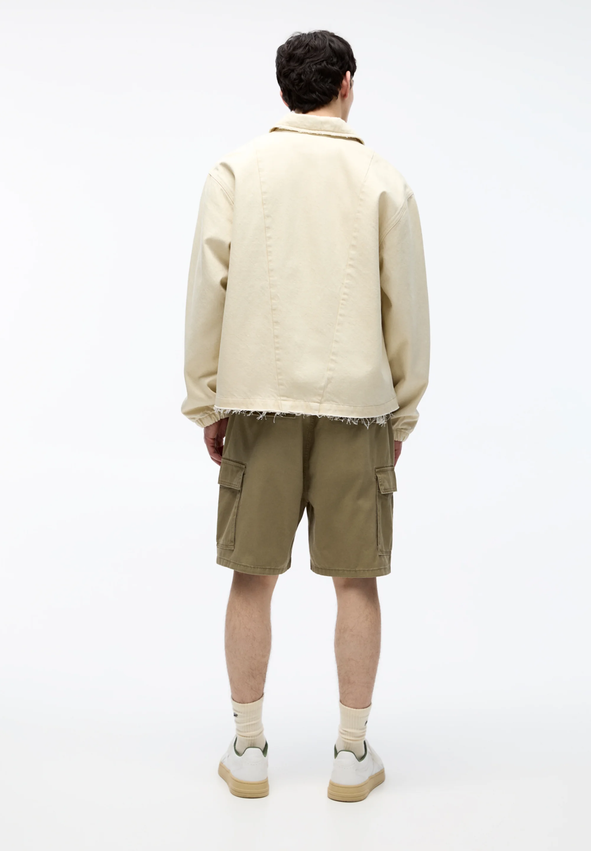 PULL&BEAR BERMUDA - Shorts vaqueros