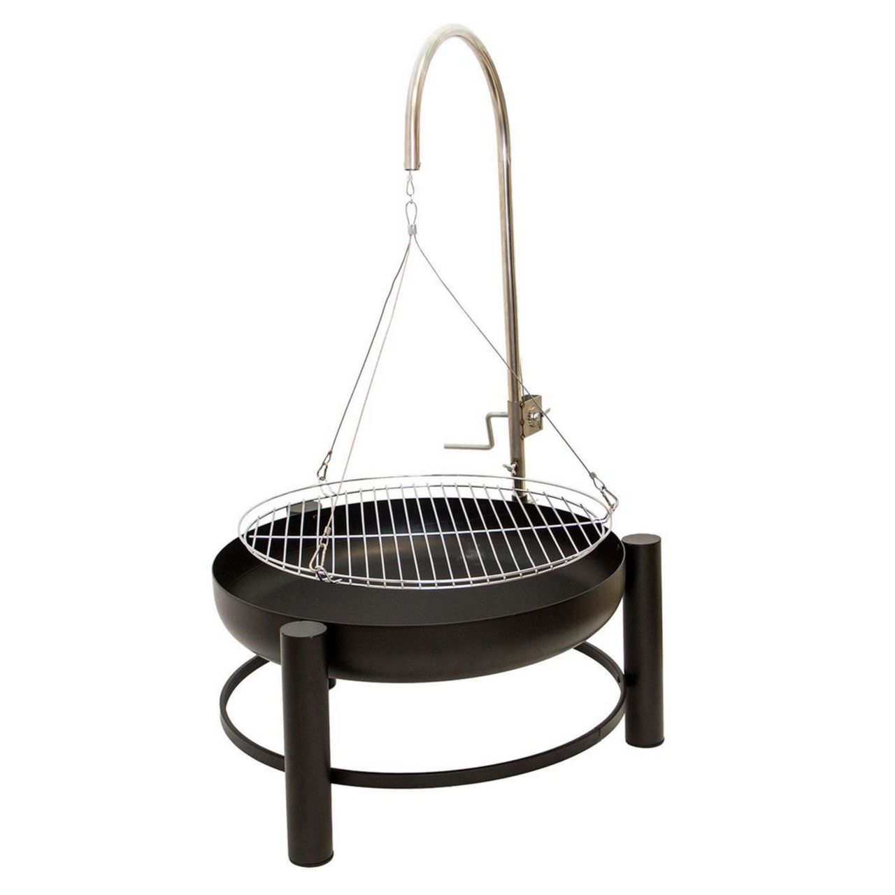 Lemodo Holzkohlegrill mit höhenverstellbarem Grillgitter