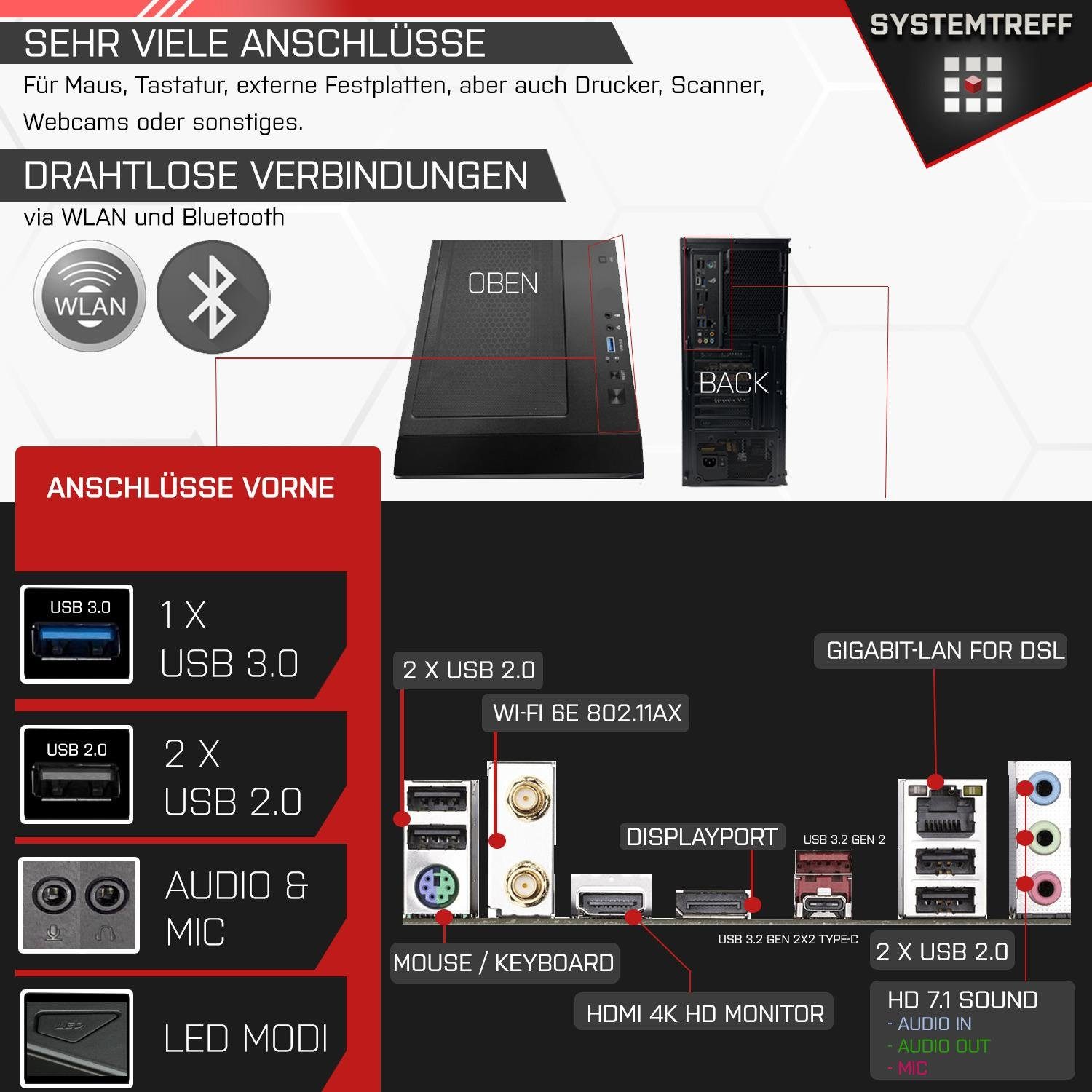 SYSTEMTREFF Gaming-PC-Komplettsystem (27