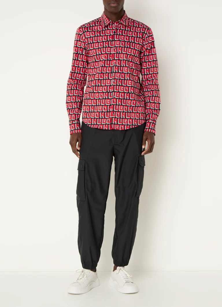 HUGO BOSS Ermo slim fit majica z logotipom