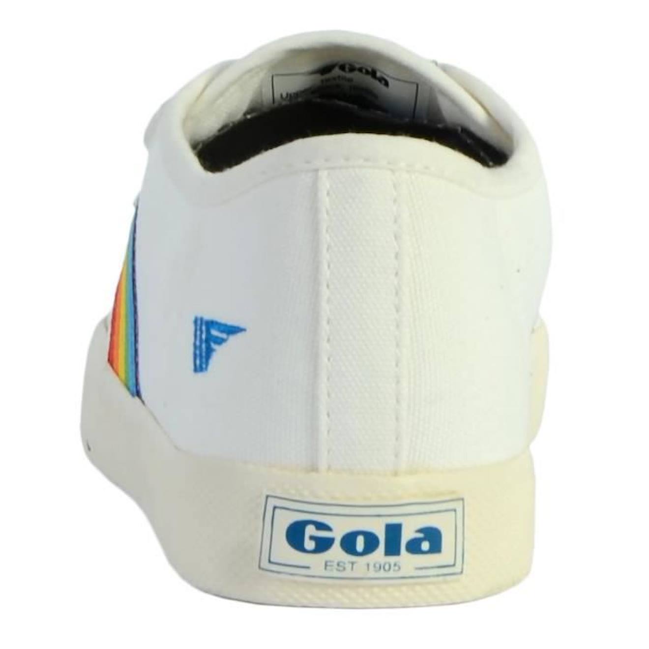 Basket Gola Enfant Coaster Rainbow Velcro blanc