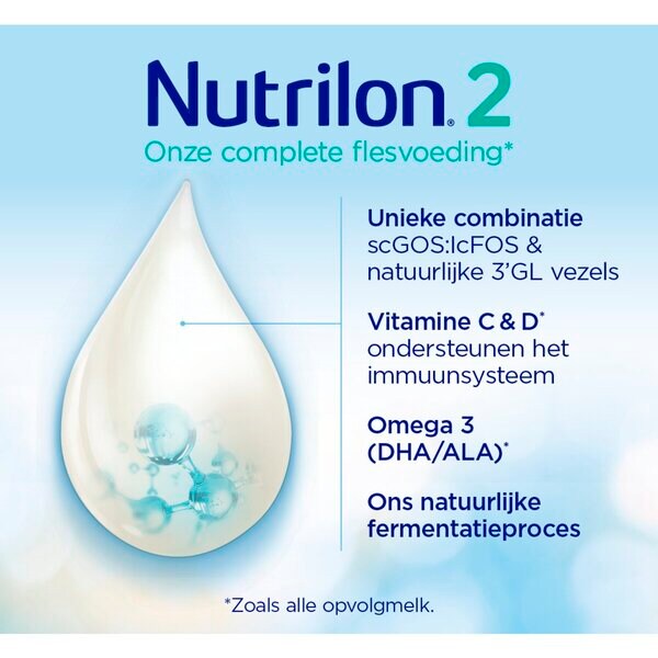 Nutrilon 2 jatkomaidonkorvike 6-10 kuukautta pulloruokinta 1200 g