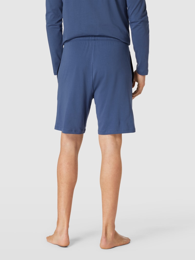 Sweatshorts mit elastischem Bund in blau